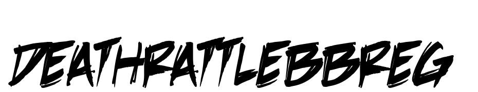 Death Rattle BB cкачати шрифт безкоштовно